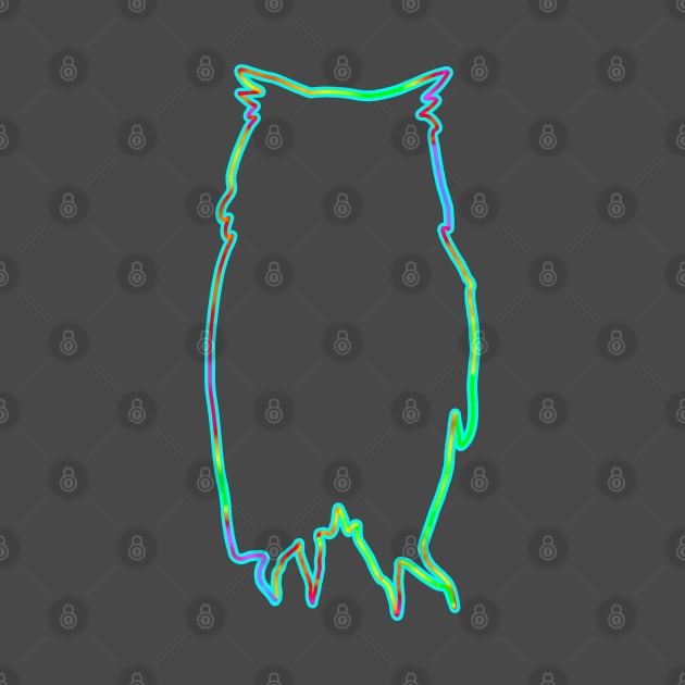 Neon owl by Gavlart