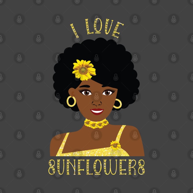 I Love Sunflowers by Rosemarie Guieb Designs