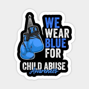 Child Abuse Prevention Awareness Month Blue Ribbon gift idea Magnet