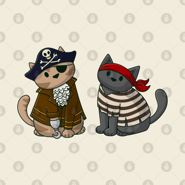 Pirate Cats by Doodlecats 