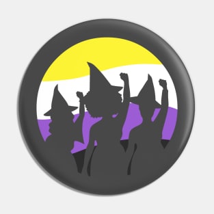 Witches Vote-NonBinary Pride! Pin