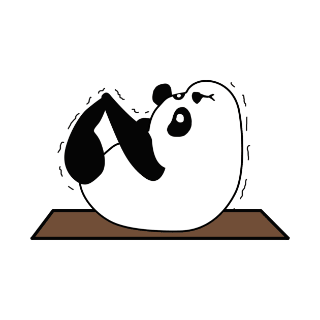 Panda yoga funny pose by MasutaroOracle