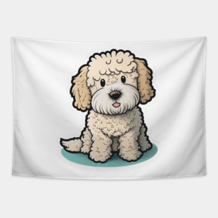 White Puppy Tapestry