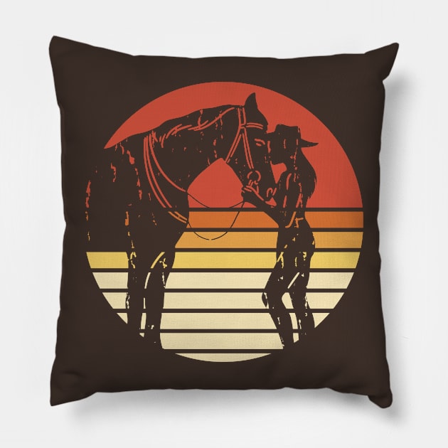 Country Western Cowgirl Pillow by RKP'sTees