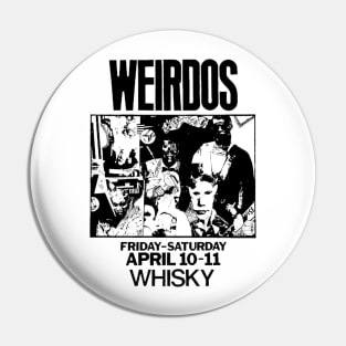 Weirdos Punk Flyer Pin