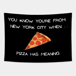 NYC Pizza (Dark Colors) Tapestry