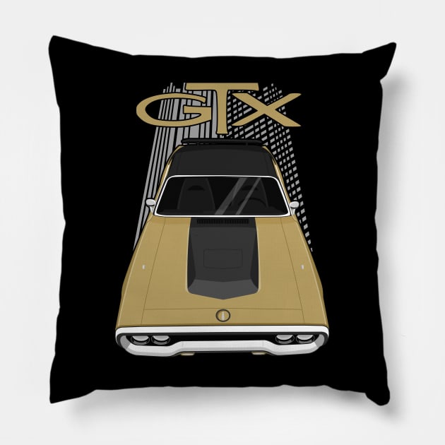 Plymouth Road Runner GTX 1971 - 1972 - gold Pillow by V8social