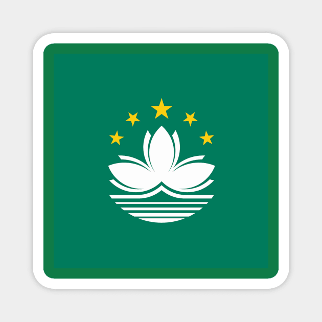 Macau Flag Magnet by flag for all