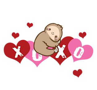 Sloth Valentine_s Day Shirt Slow Much Love T-shirt Magnet