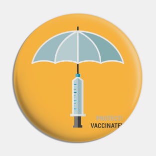 Dramabite Vaccinate protect vaccination vaxx Pin