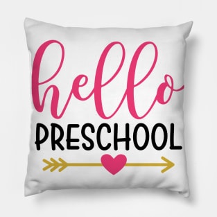 Hello Preschool Back to School Kids Pillow