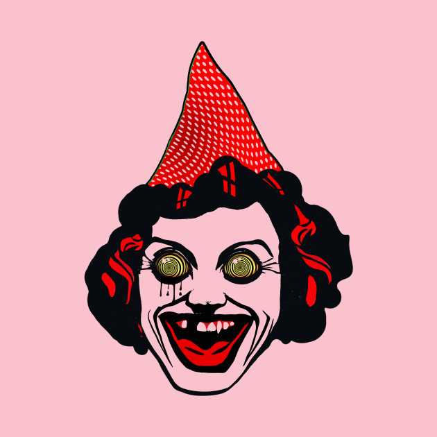 Mass Hysteria Clown King | Hysterical Acid Bath | Surreal Pop Art Candy Design By Tyler Tilley by Tiger Picasso
