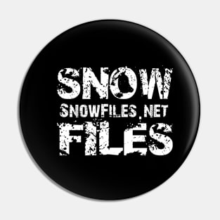 Snow Files Logo Pin