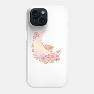Magical Sakura Cherry Blossoms Floral Moon Phone Case
