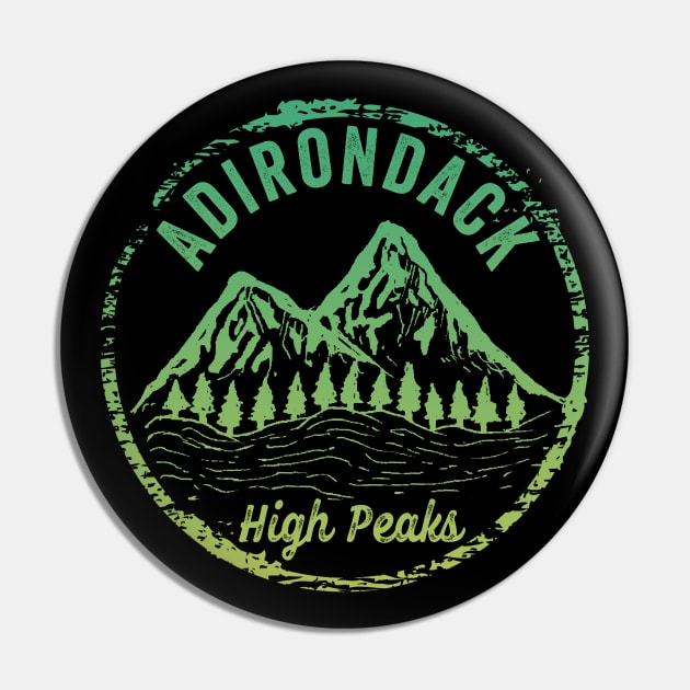 Adirondack Mountains New York High Peaks Hikers Pin by Pine Hill Goods