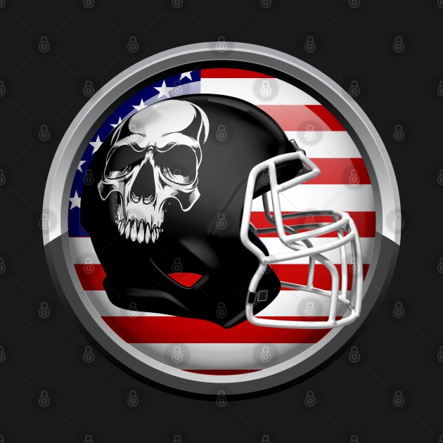 American Football Skull by CTSports