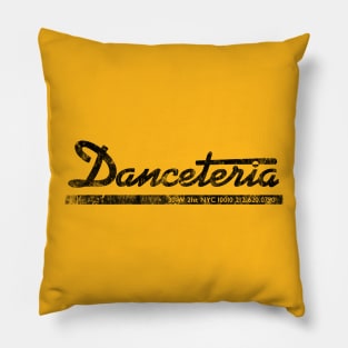 Danceteria - black (distressed) Pillow