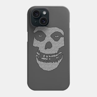 Crimson Ghost - Gray Halloween Pumpkins Phone Case