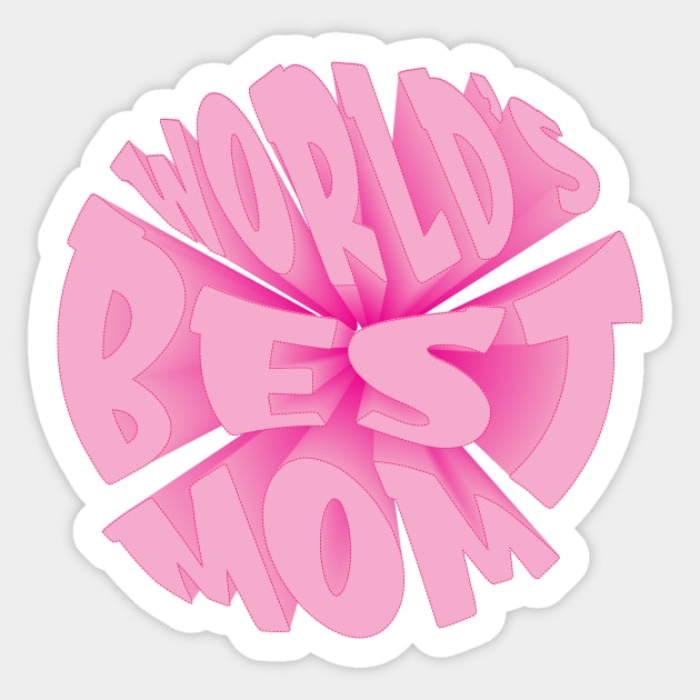 World's best mama' Sticker