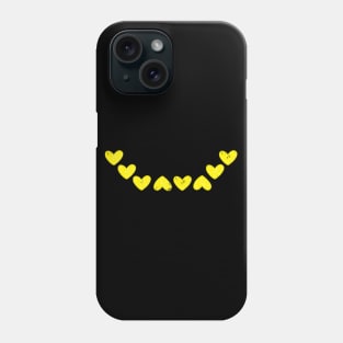 Smiley heart yellow Phone Case