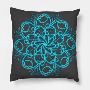 Simple flower mandela Pillow