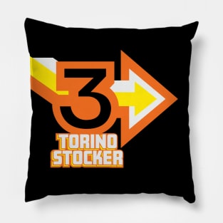 1977 - Torino Stocker Stacked (Black) Pillow