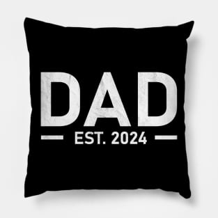 Dad Est. 2024 Expect Baby 2024 New Dad 2024 Pillow