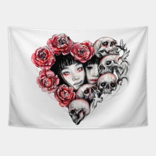 Dark Valentine Tapestry