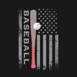 American Flag Baseball Apparel - Baseball T-Shirt