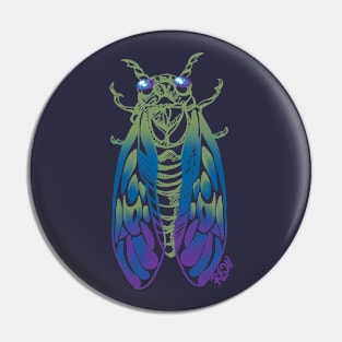 Colorful Cicada Pin