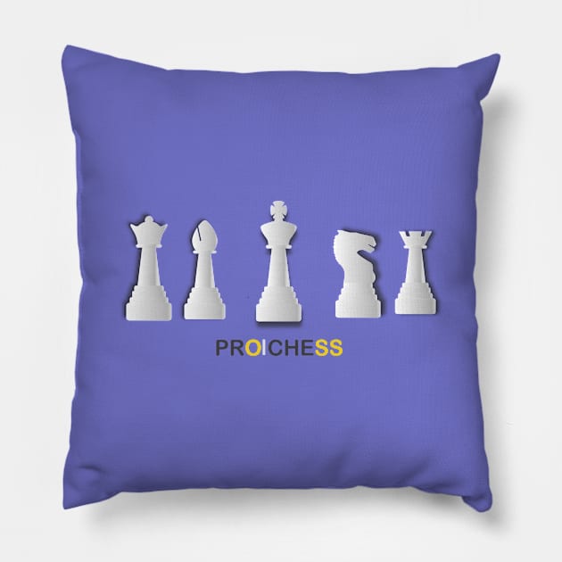 Pro Chess Design Pillow by nekople