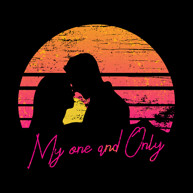 Funny valentines day cute design for couples My one and only by Goldewin