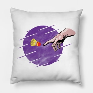 Crossminton is a divine creation! - Purple design Pillow