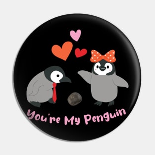 You're My Penguin - Lovebirds Proposal Pin