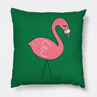 Campsite Flamingos Pillow