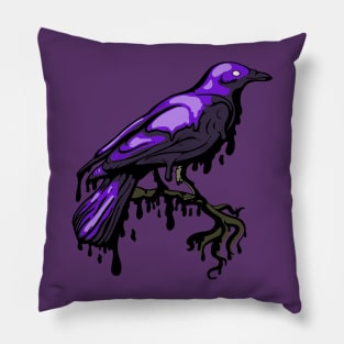 Melting Crow Pillow