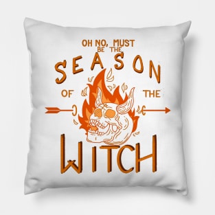 Season of The Witch (White Background) Pillow