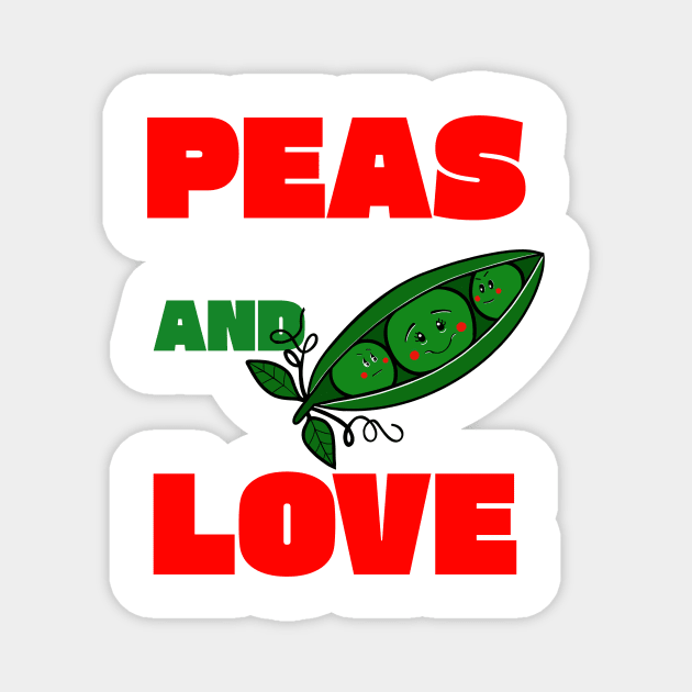 Peas And Love Magnet by SartorisArt1