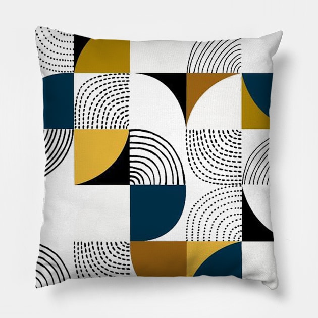 Curves Blue Pillow by cwtu26