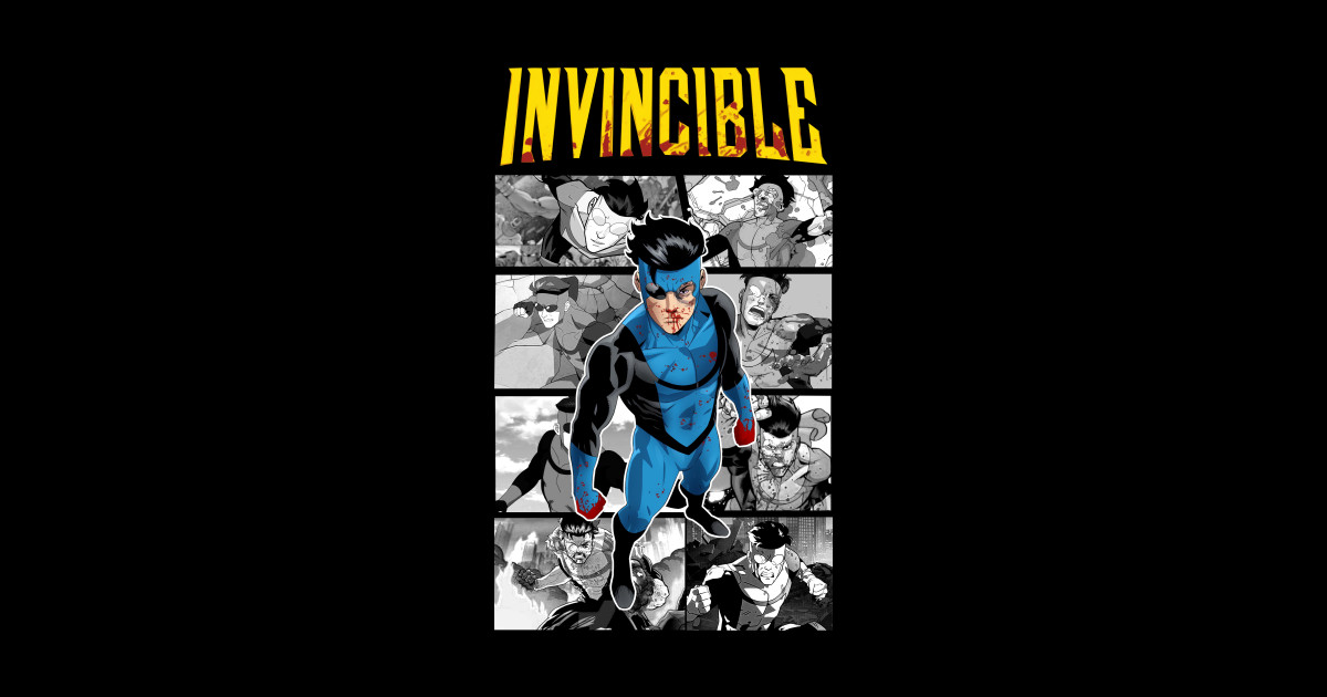 Vintage Retro Movie Characters - Invincible - Sticker | TeePublic