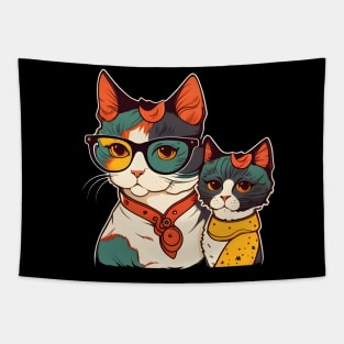 Cat Mom For Cat Lovers Family Matching - Love Cats Tapestry