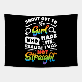 Shout Out To The Girl Lesbian Pride Lgbt Tapestry