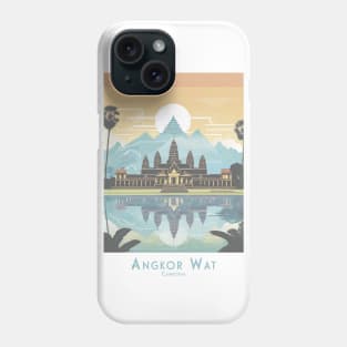 Cambodia - Angkor Wat Temple Sunrise Phone Case