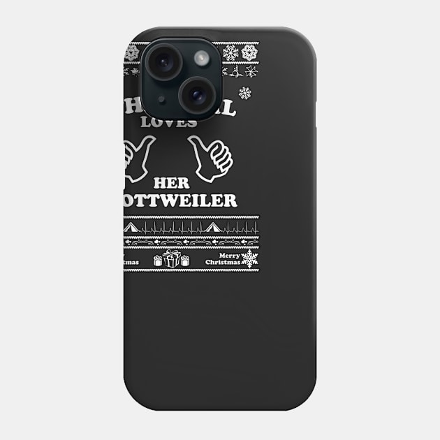 Merry Christmas ROTTWEILER Phone Case by irenaalison