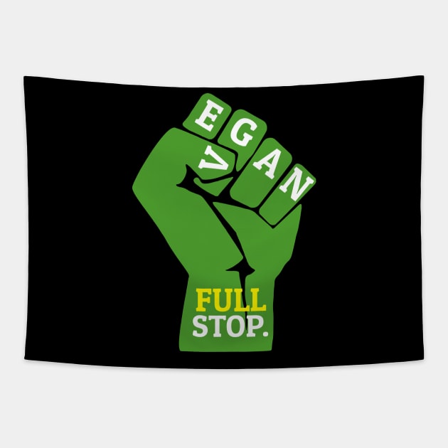 Gm: VEGAN Full Stop Tapestry by Gr33nL3afM