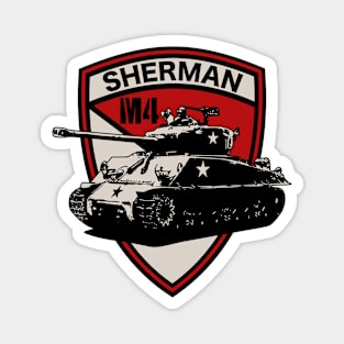 M4 Sherman Tank (Small logo) Magnet