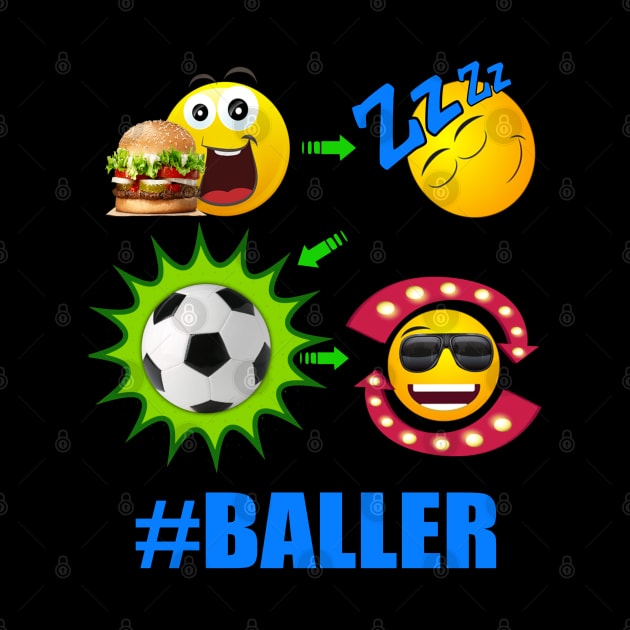 SOCCER! Lifestyle Sports Baller Futbol Football by Duds4Fun
