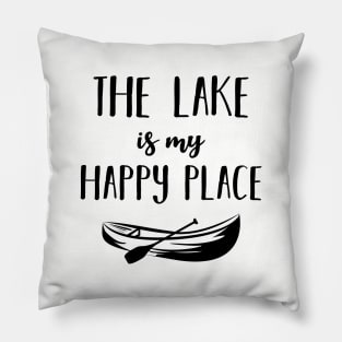 lake is my happy place Pillow