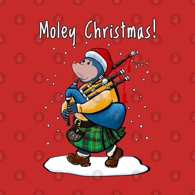 The Scottish Mole Of Kintyre Wishes You Merry Christmas! by brodyquixote