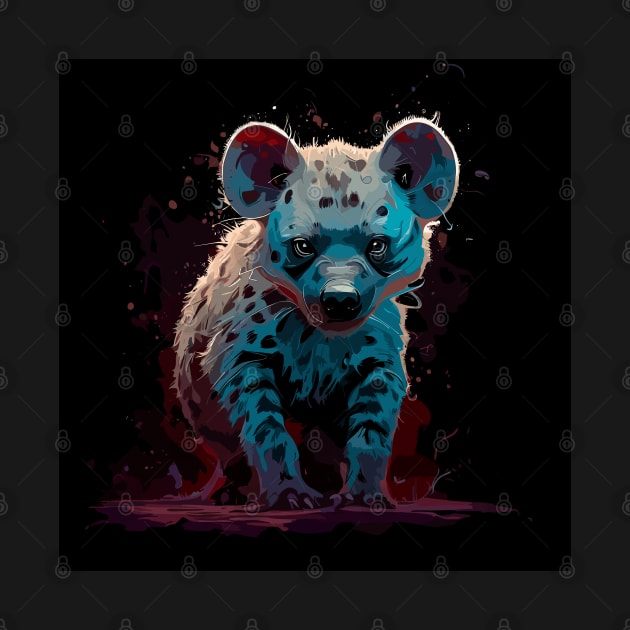 Zambia hyena by TomFrontierArt